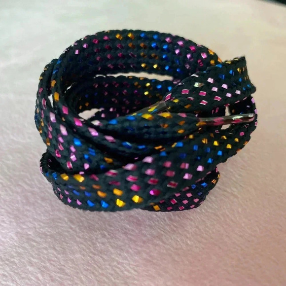 Set of 4 Pair Color Shoelaces Muticolor Designs Flat Laces 36 inches each - Picture 4 of 5